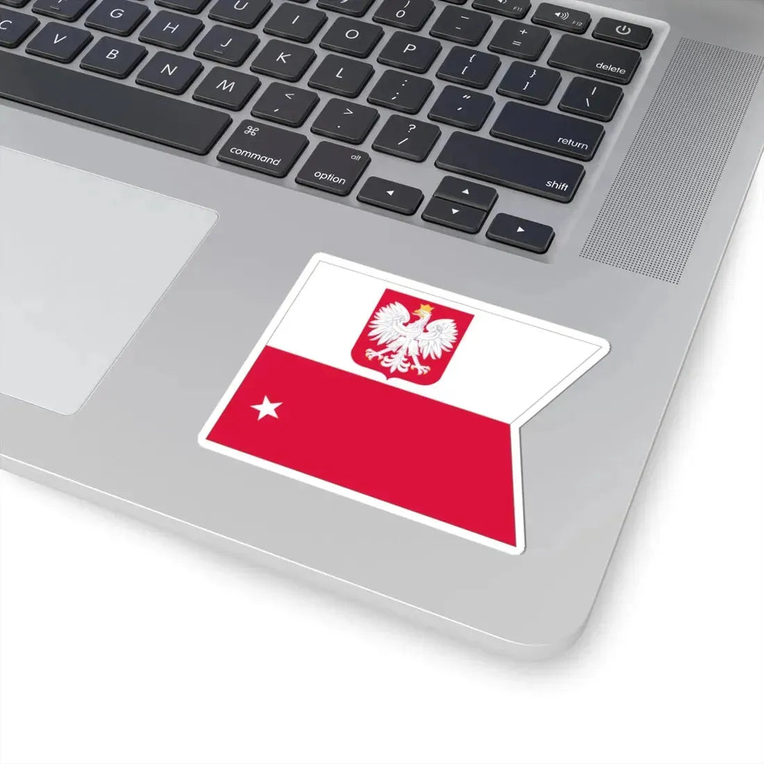 POL Flaga Kontradmirał (Poland) STICKER Vinyl Kiss-Cut Decal - The Sticker Space