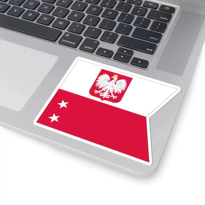 POL Flaga Wiceadmirał (Poland) STICKER Vinyl Kiss-Cut Decal - The Sticker Space