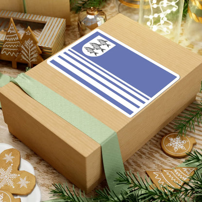 POL Gizycko flag old (Poland) STICKER Vinyl Kiss-Cut Decal - The Sticker Space