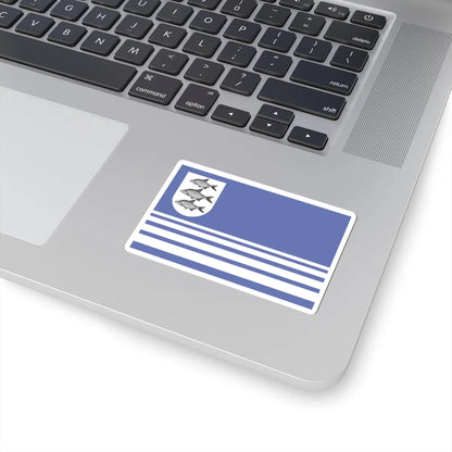 POL Gizycko flag old (Poland) STICKER Vinyl Kiss-Cut Decal - The Sticker Space