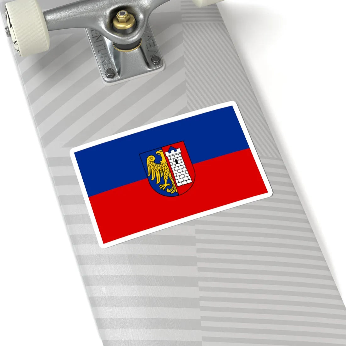 POL Gliwice flag (Poland) STICKER Vinyl Kiss-Cut Decal - The Sticker Space