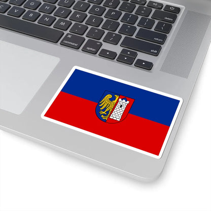 POL Gliwice flag (Poland) STICKER Vinyl Kiss-Cut Decal - The Sticker Space