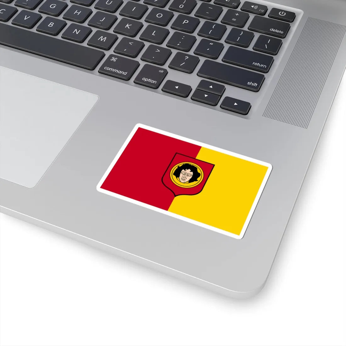 POL Glowno flag (Poland) STICKER Vinyl Kiss-Cut Decal - The Sticker Space