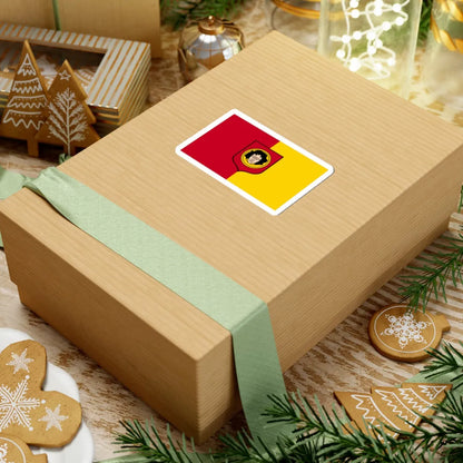 POL Glowno flag (Poland) STICKER Vinyl Kiss-Cut Decal - The Sticker Space