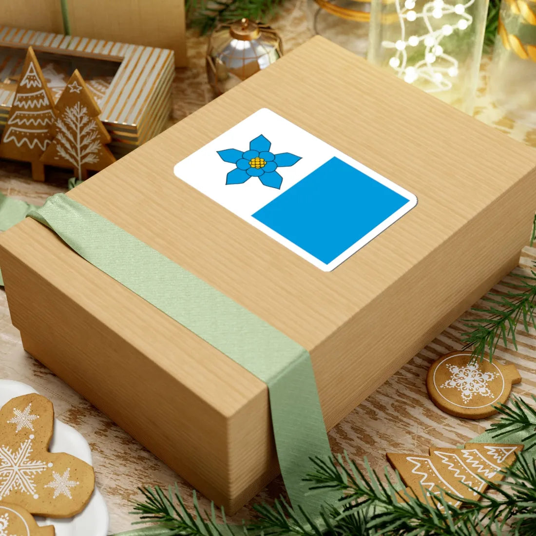 POL gmina Abramow flag (Poland) STICKER Vinyl Kiss-Cut Decal - The Sticker Space