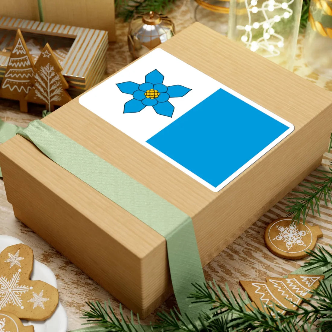 POL gmina Abramow flag (Poland) STICKER Vinyl Kiss-Cut Decal - The Sticker Space