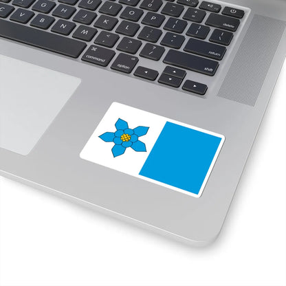 POL gmina Abramow flag (Poland) STICKER Vinyl Kiss-Cut Decal - The Sticker Space