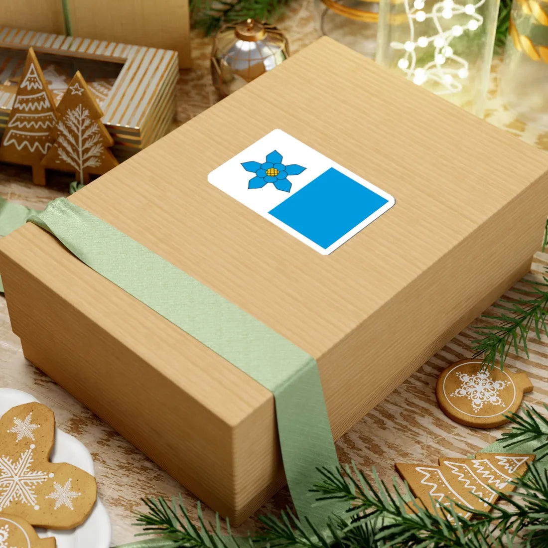 POL gmina Abramow flag (Poland) STICKER Vinyl Kiss-Cut Decal - The Sticker Space