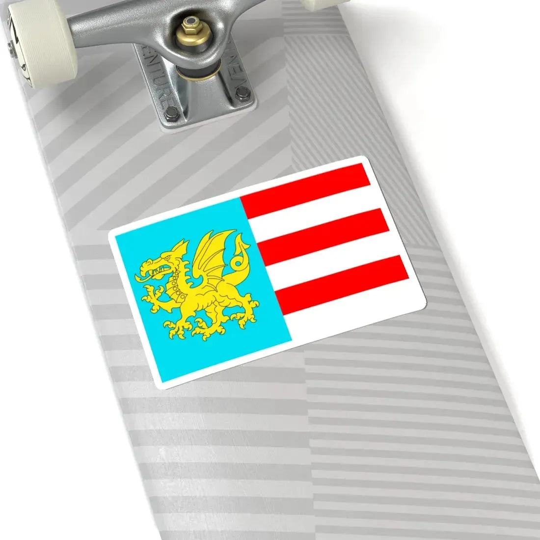 POL gmina Bałtow flag (Poland) STICKER Vinyl Kiss-Cut Decal - The Sticker Space