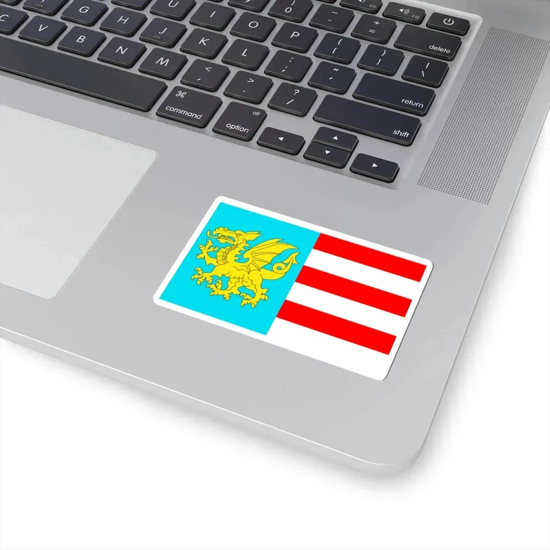 POL gmina Bałtow flag (Poland) STICKER Vinyl Kiss-Cut Decal - The Sticker Space
