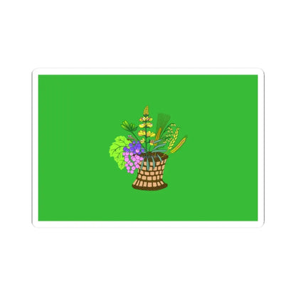 POL gmina Bełchatow flag (Poland) STICKER Vinyl Kiss-Cut Decal 2 Inch White - The Sticker Space