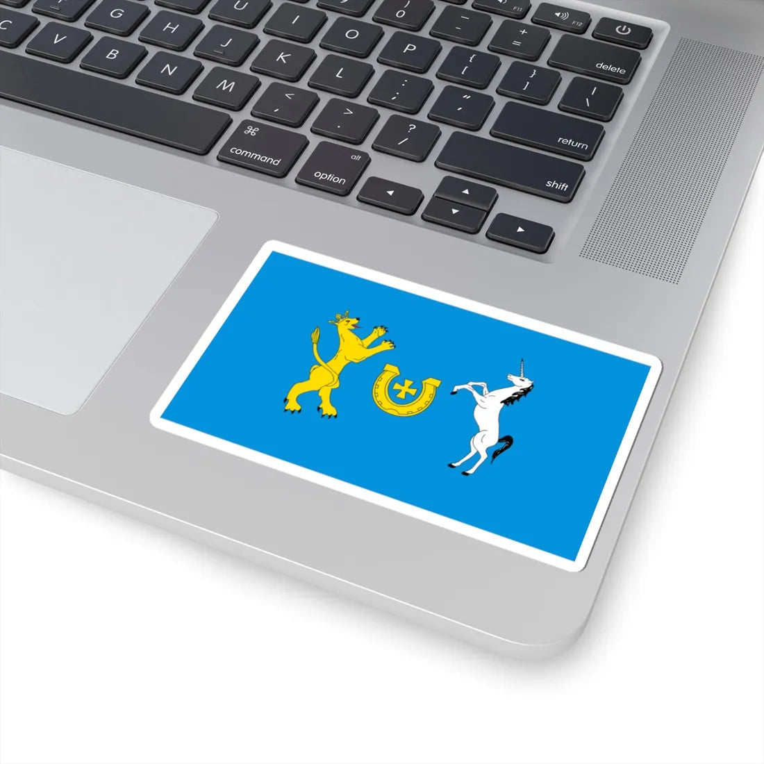 POL gmina Bejsce flag (Poland) STICKER Vinyl Kiss-Cut Decal - The Sticker Space