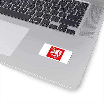 POL gmina Bielice flag (Poland) STICKER Vinyl Kiss-Cut Decal - The Sticker Space