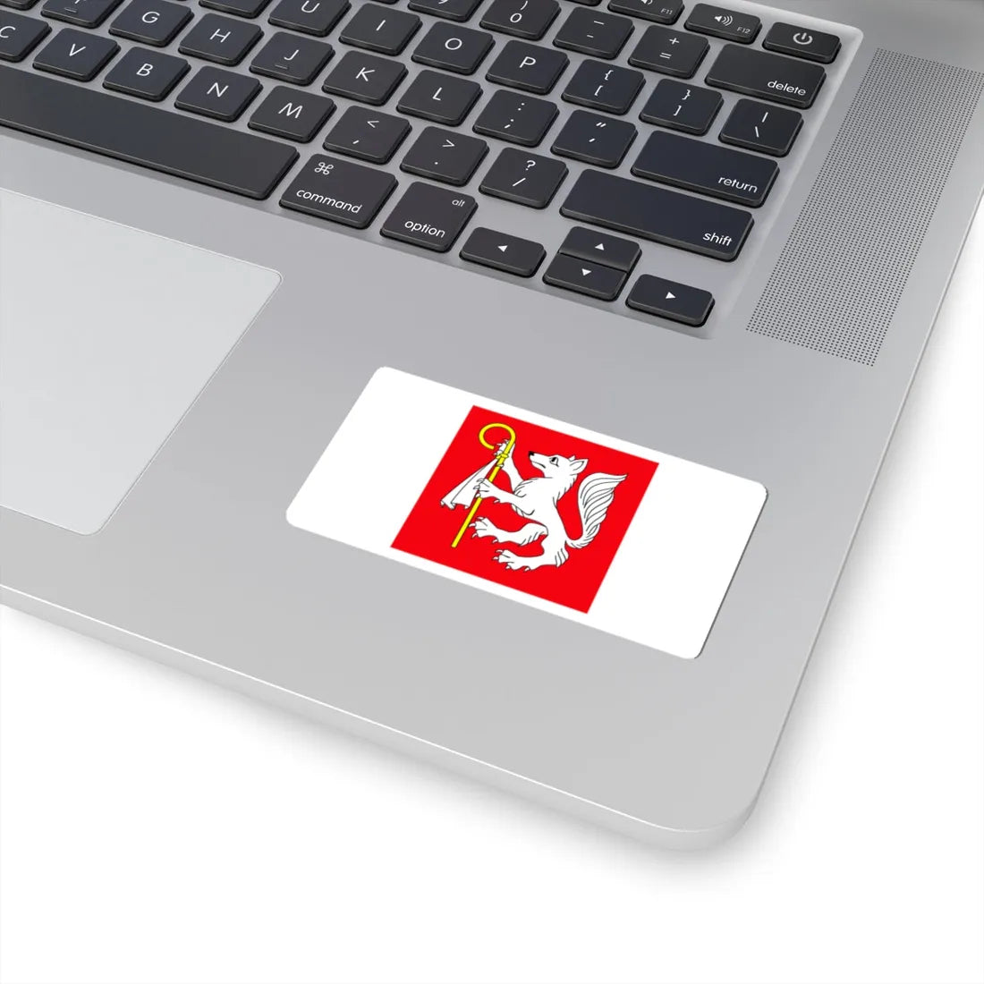 POL gmina Bielice flag (Poland) STICKER Vinyl Kiss-Cut Decal - The Sticker Space
