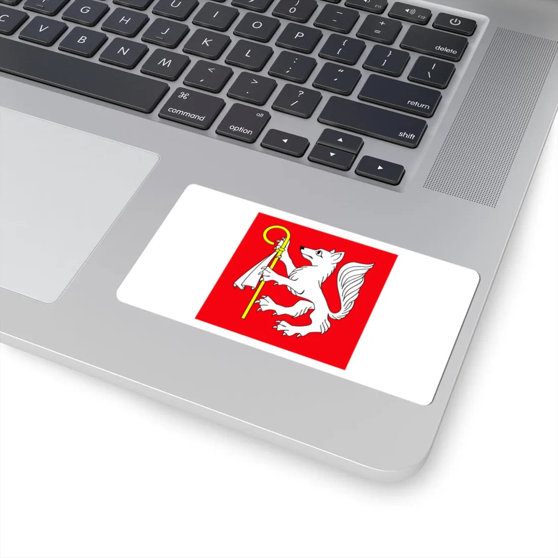 POL gmina Bielice flag (Poland) STICKER Vinyl Kiss-Cut Decal - The Sticker Space