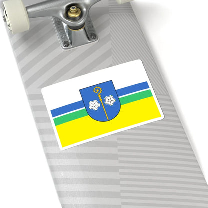 POL gmina Borzecin flag (Poland) STICKER Vinyl Kiss-Cut Decal - The Sticker Space