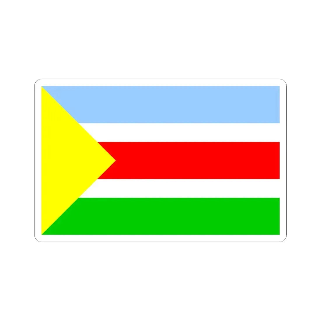 POL gmina Bralin flag (Poland) STICKER Vinyl Kiss-Cut Decal 3 Inch White - The Sticker Space