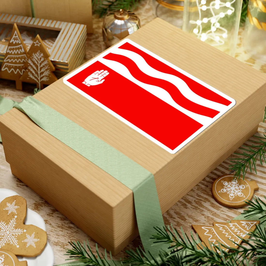 POL gmina Brodnica flag (Poland) STICKER Vinyl Kiss-Cut Decal - The Sticker Space