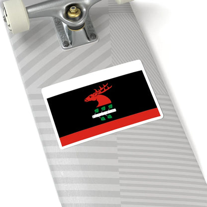 POL gmina Brzozie flag (Poland) STICKER Vinyl Kiss-Cut Decal - The Sticker Space