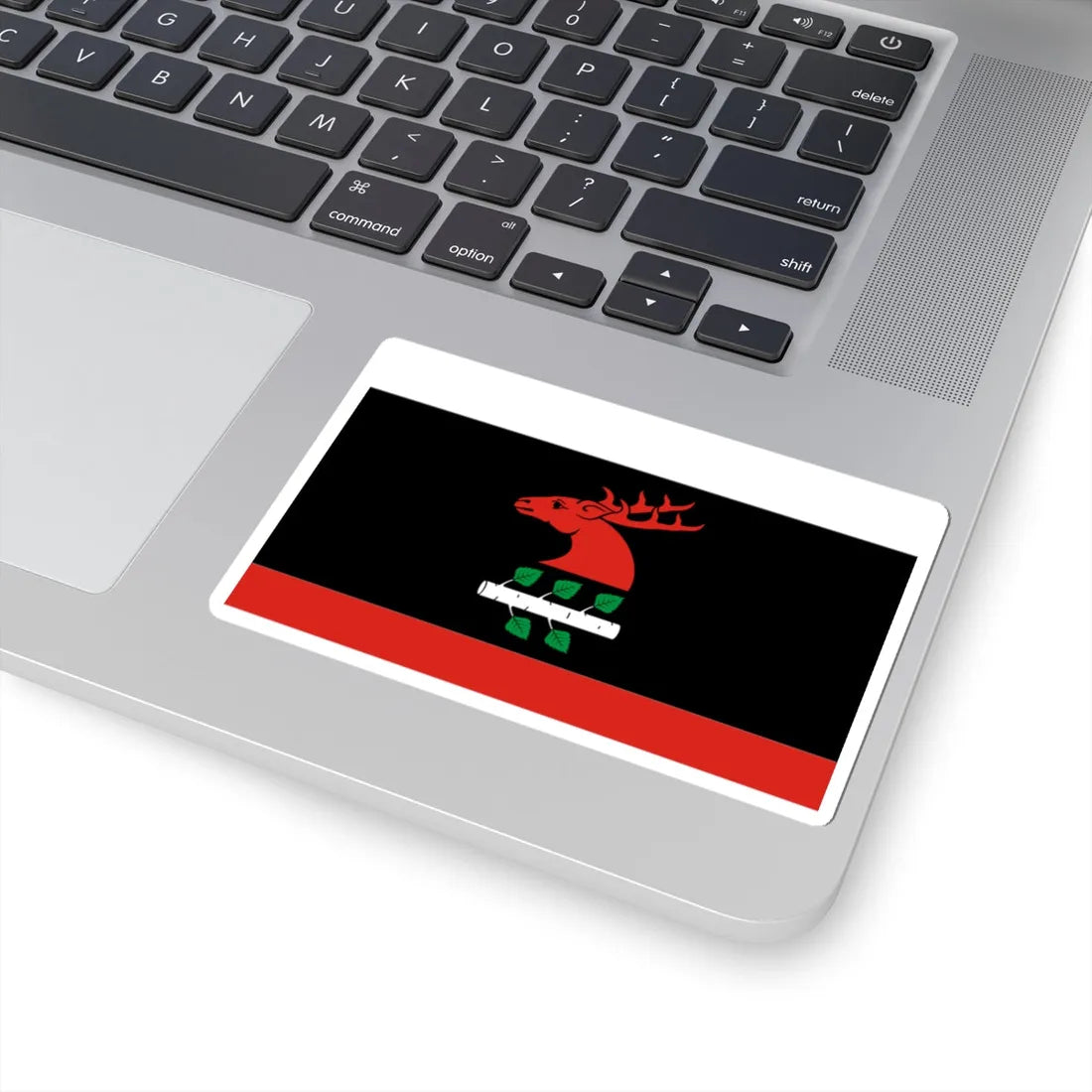 POL gmina Brzozie flag (Poland) STICKER Vinyl Kiss-Cut Decal - The Sticker Space