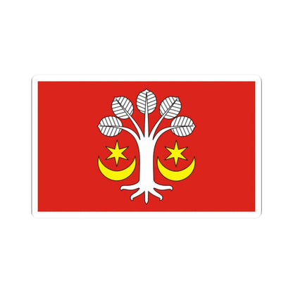 POL gmina Bukowiec flag (Poland) STICKER Vinyl Kiss-Cut Decal 2 Inch White - The Sticker Space