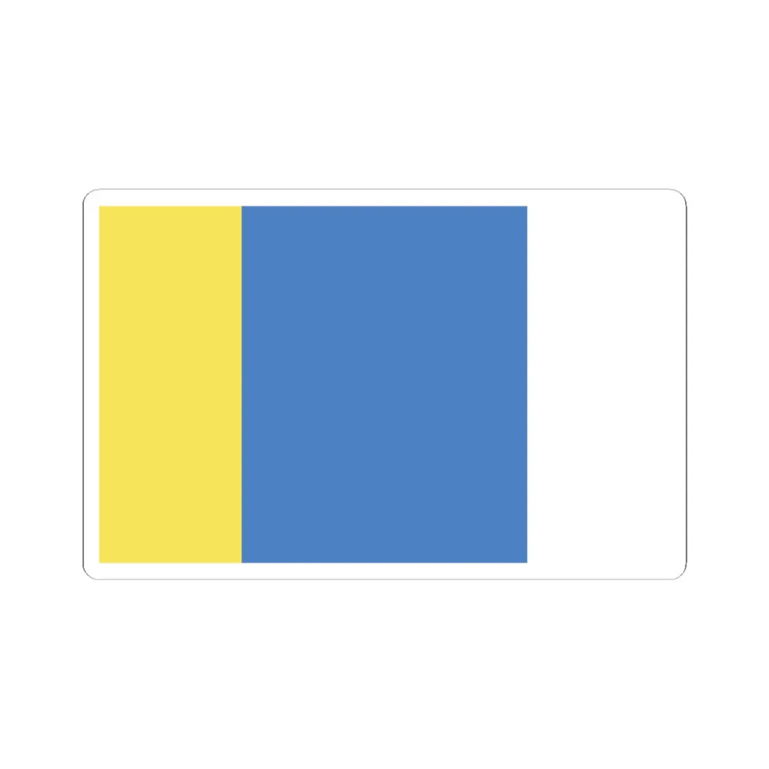 POL gmina Byton flag (Poland) STICKER Vinyl Kiss-Cut Decal 3 Inch White - The Sticker Space