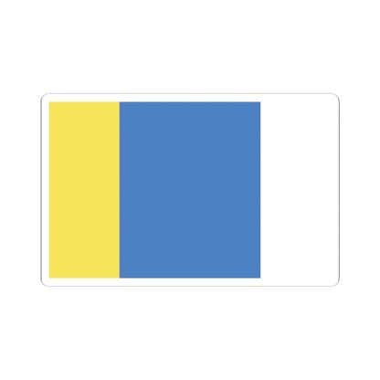 POL gmina Byton flag (Poland) STICKER Vinyl Kiss-Cut Decal 3 Inch White - The Sticker Space