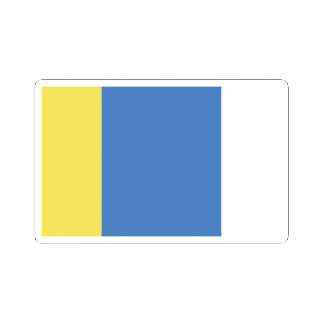 POL gmina Byton flag (Poland) STICKER Vinyl Kiss-Cut Decal 6 Inch White - The Sticker Space