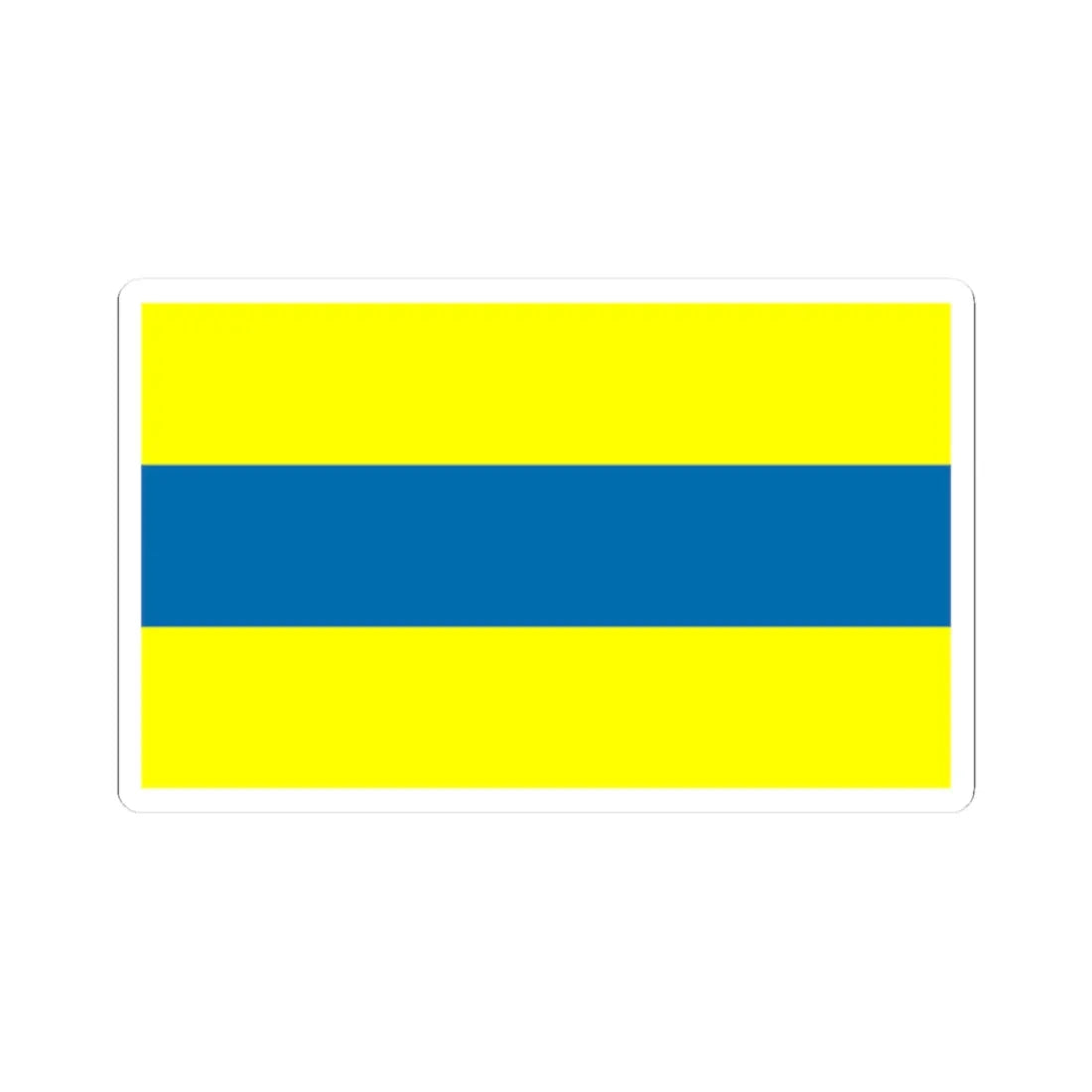 POL gmina Celestynow flag (Poland) STICKER Vinyl Kiss-Cut Decal 2 Inch White - The Sticker Space