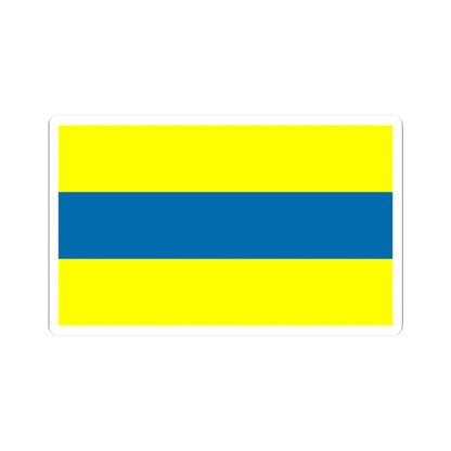 POL gmina Celestynow flag (Poland) STICKER Vinyl Kiss-Cut Decal 2 Inch White - The Sticker Space