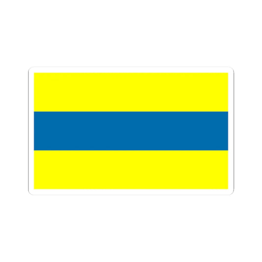 POL gmina Celestynow flag (Poland) STICKER Vinyl Kiss-Cut Decal 2 Inch White - The Sticker Space