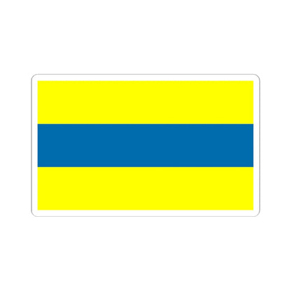 POL gmina Celestynow flag (Poland) STICKER Vinyl Kiss-Cut Decal 6 Inch White - The Sticker Space