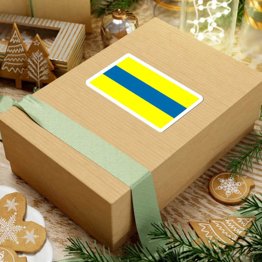 POL gmina Celestynow flag (Poland) STICKER Vinyl Kiss-Cut Decal - The Sticker Space