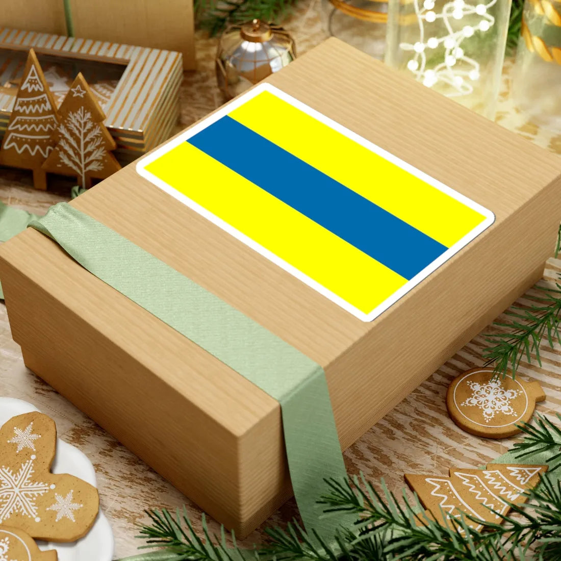 POL gmina Celestynow flag (Poland) STICKER Vinyl Kiss-Cut Decal - The Sticker Space