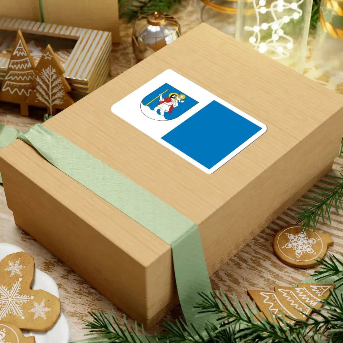 POL gmina Chełmiec flag (Poland) STICKER Vinyl Kiss-Cut Decal - The Sticker Space