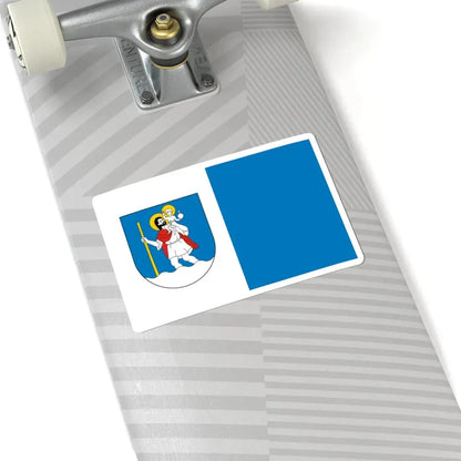 POL gmina Chełmiec flag (Poland) STICKER Vinyl Kiss-Cut Decal - The Sticker Space