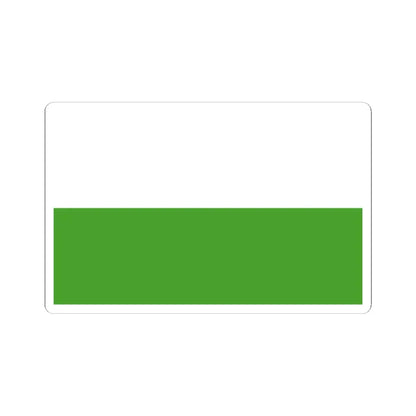 POL gmina Chełmza flag (Poland) STICKER Vinyl Kiss-Cut Decal 4 Inch White - The Sticker Space