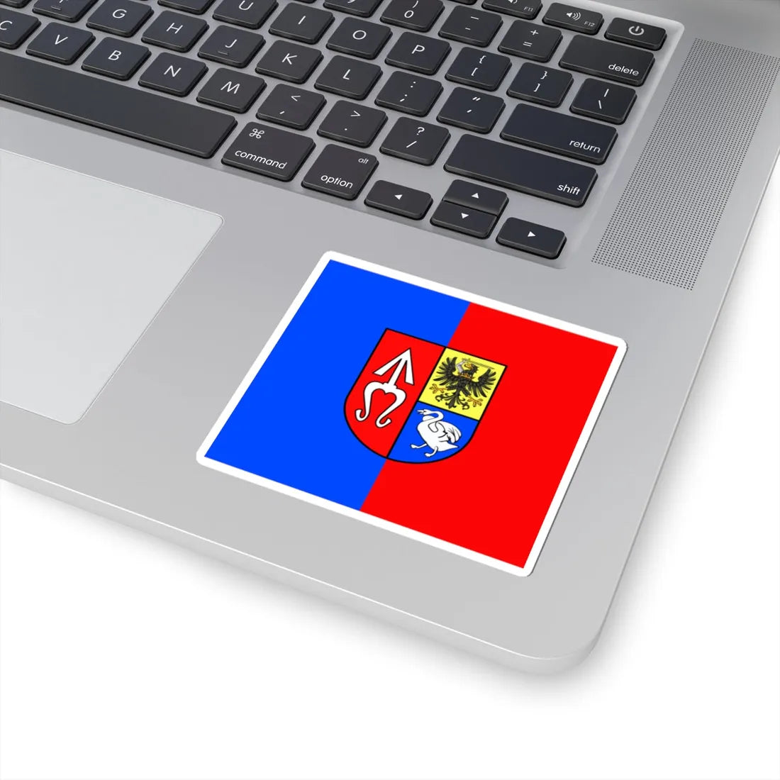 POL gmina Chlewiska flag (Poland) STICKER Vinyl Kiss-Cut Decal - The Sticker Space