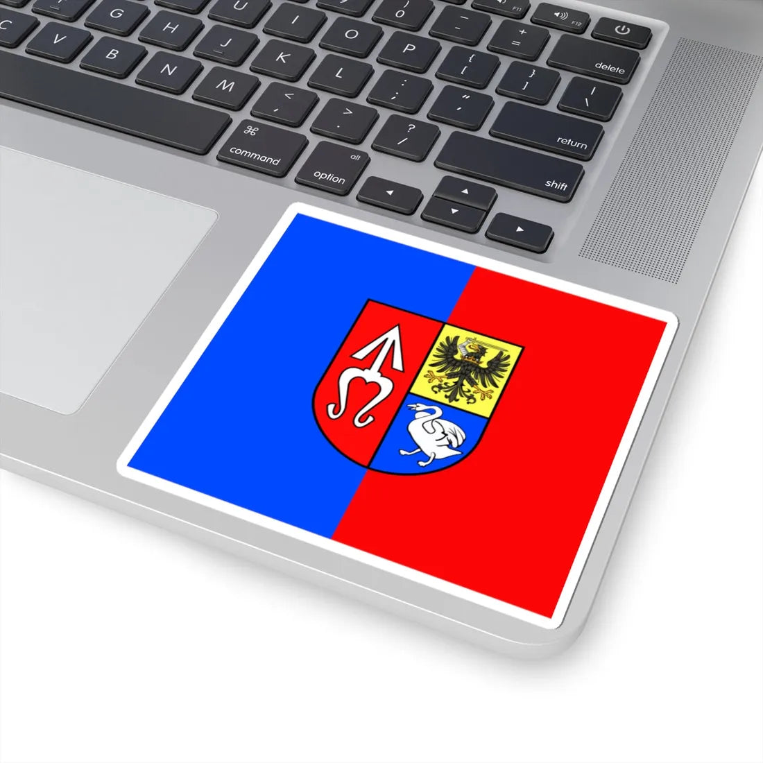 POL gmina Chlewiska flag (Poland) STICKER Vinyl Kiss-Cut Decal - The Sticker Space