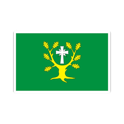 POL gmina Chodow flag (Poland) STICKER Vinyl Kiss-Cut Decal 2 Inch White - The Sticker Space