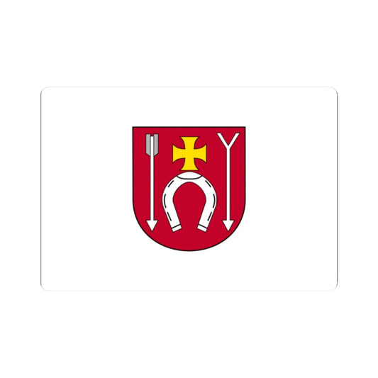 POL gmina Czerniewice flag (Poland) STICKER Vinyl Kiss-Cut Decal 2 Inch White - The Sticker Space