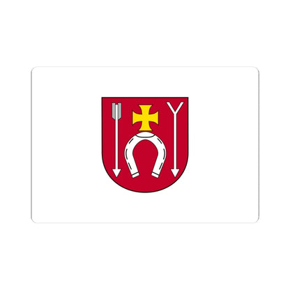 POL gmina Czerniewice flag (Poland) STICKER Vinyl Kiss-Cut Decal 3 Inch White - The Sticker Space