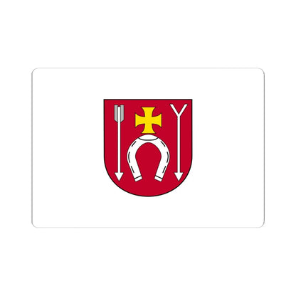 POL gmina Czerniewice flag (Poland) STICKER Vinyl Kiss-Cut Decal 6 Inch White - The Sticker Space