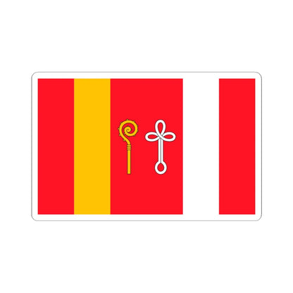 POL gmina Gniezno flag (Poland) STICKER Vinyl Kiss-Cut Decal 6 Inch White - The Sticker Space