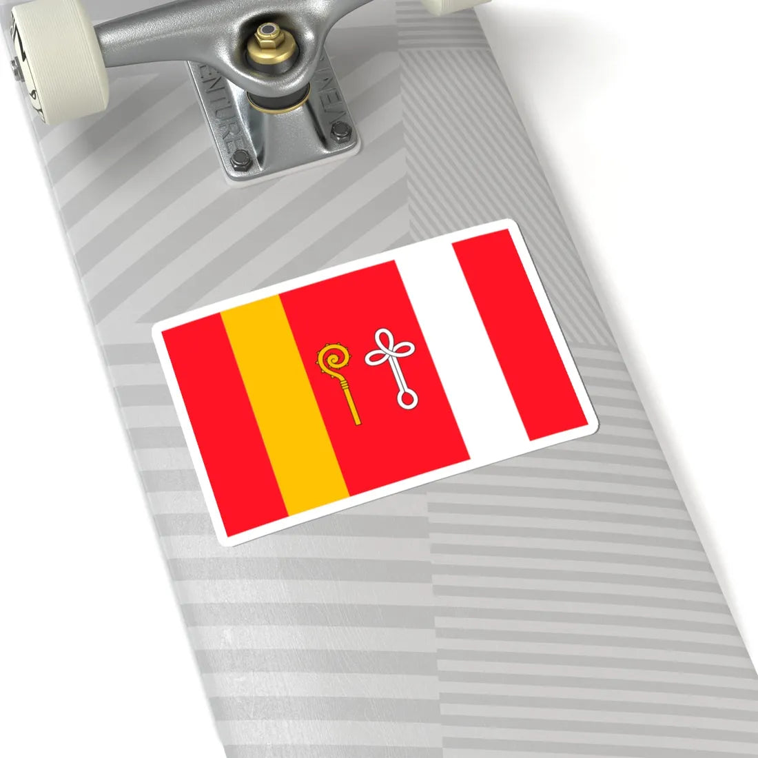 POL gmina Gniezno flag (Poland) STICKER Vinyl Kiss-Cut Decal - The Sticker Space