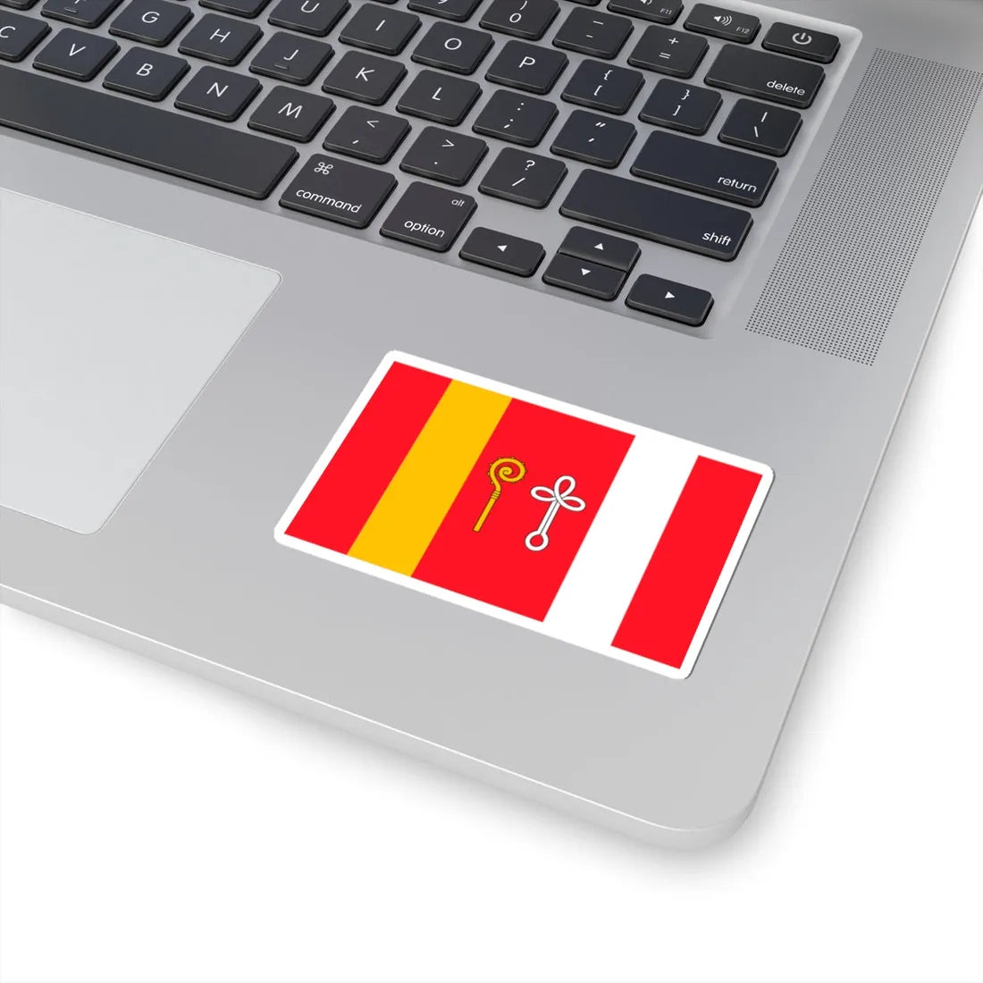 POL gmina Gniezno flag (Poland) STICKER Vinyl Kiss-Cut Decal - The Sticker Space