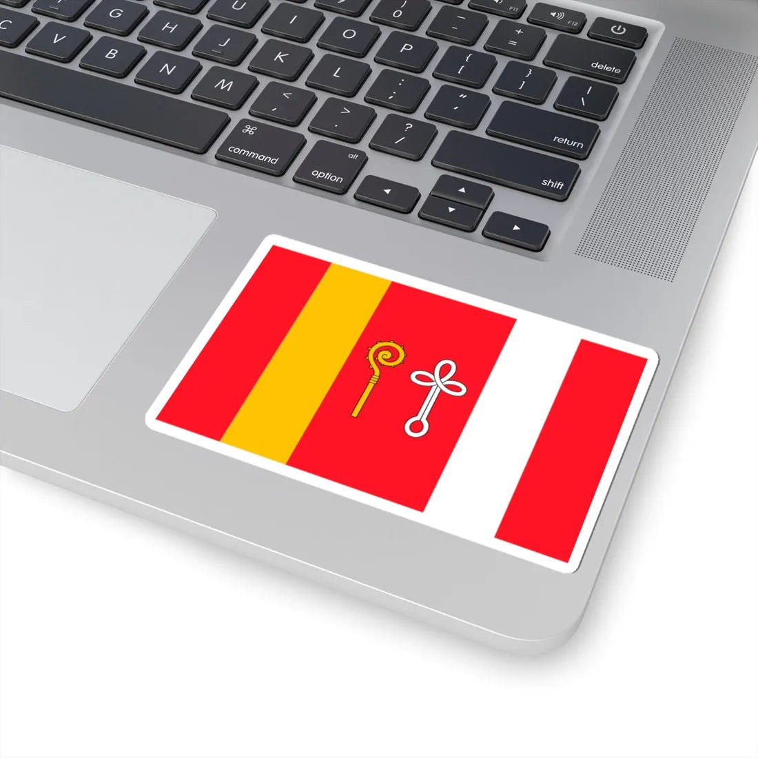 POL gmina Gniezno flag (Poland) STICKER Vinyl Kiss-Cut Decal - The Sticker Space