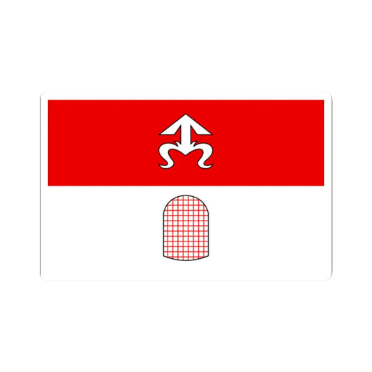 POL gmina Gorno flag (Poland) STICKER Vinyl Kiss-Cut Decal 2 Inch White - The Sticker Space