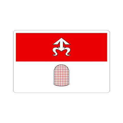 POL gmina Gorno flag (Poland) STICKER Vinyl Kiss-Cut Decal 6 Inch White - The Sticker Space