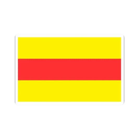 POL gmina Gorzyca flag (Poland) STICKER Vinyl Kiss-Cut Decal 2 Inch White - The Sticker Space